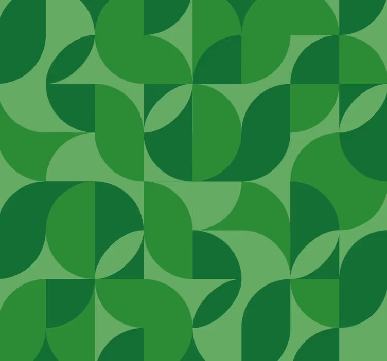 Rollos grün Retro geometrisch - TenStickers