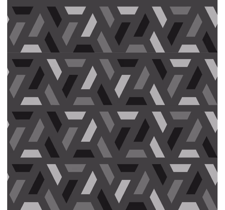 Rollos Wohnzimmer moderne Dreiecke schwarz - TenStickers