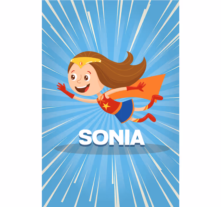 Fenster Rollo personalisiert super-mädchen - TenStickers
