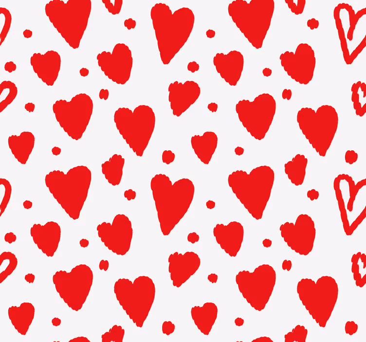 fenster rollo romantisch herz-muster - TenStickers