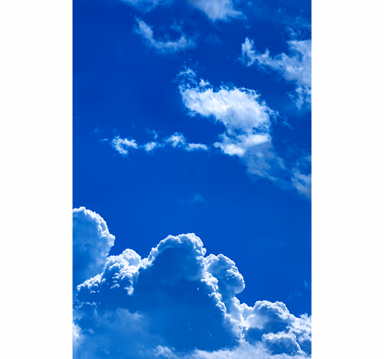 Rollo Fenster Wolken ruhige himmelsszene - TenStickers