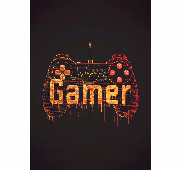 Rollo Fenster Geek herzschlag des spielers - TenStickers