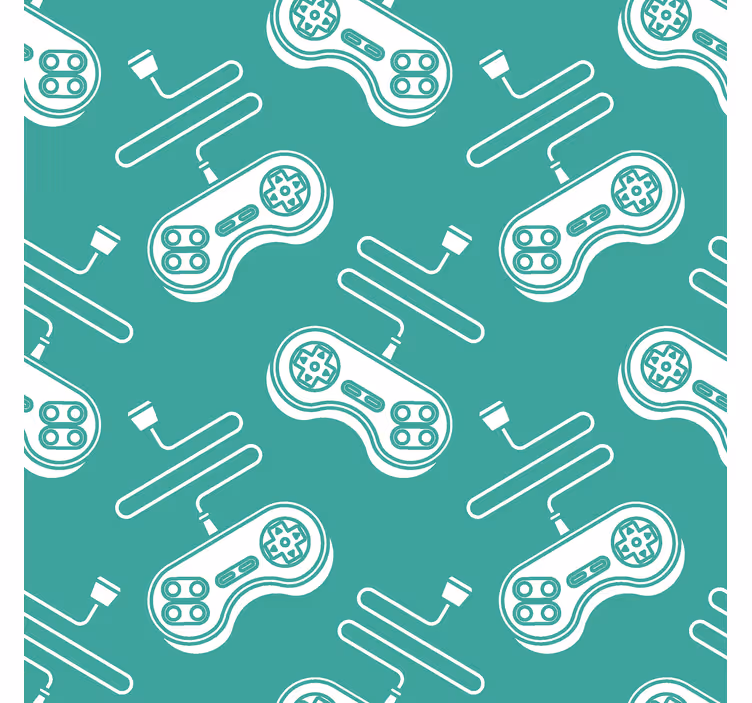 Rollo Fenster Geek retro-weißes bedienmuster - TenStickers