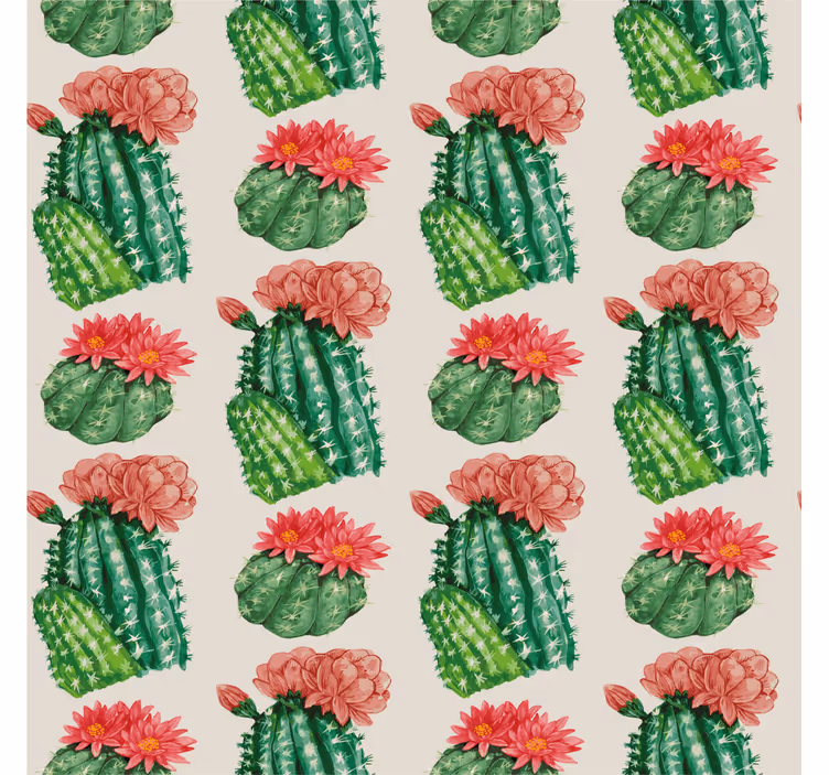 Rollo Fenster Kaktus Muster - TenStickers