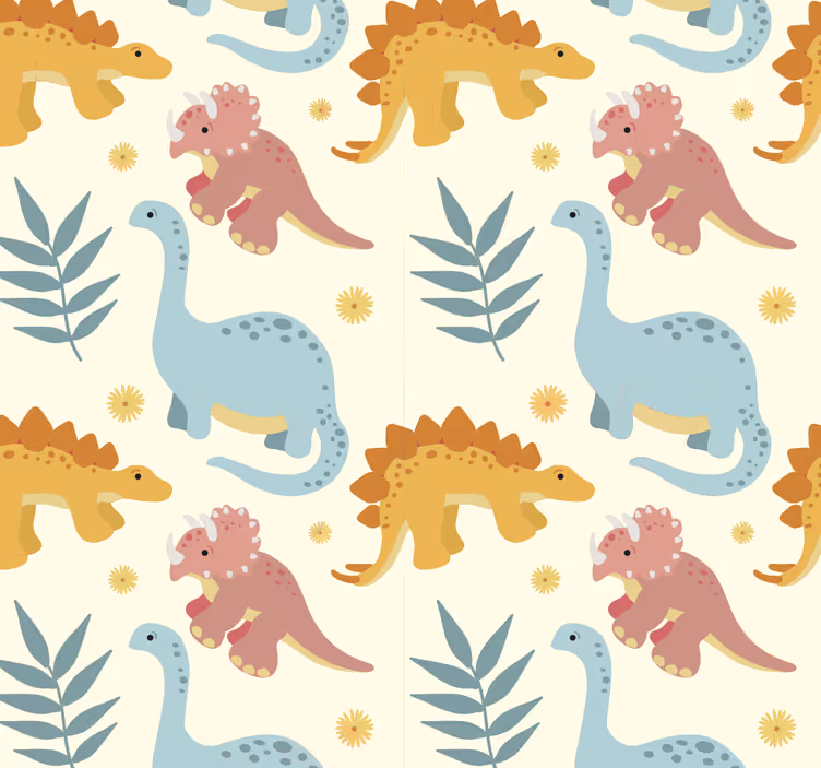 Rollo Fenster Dinosaurier minimalistischer Stil - TenStickers