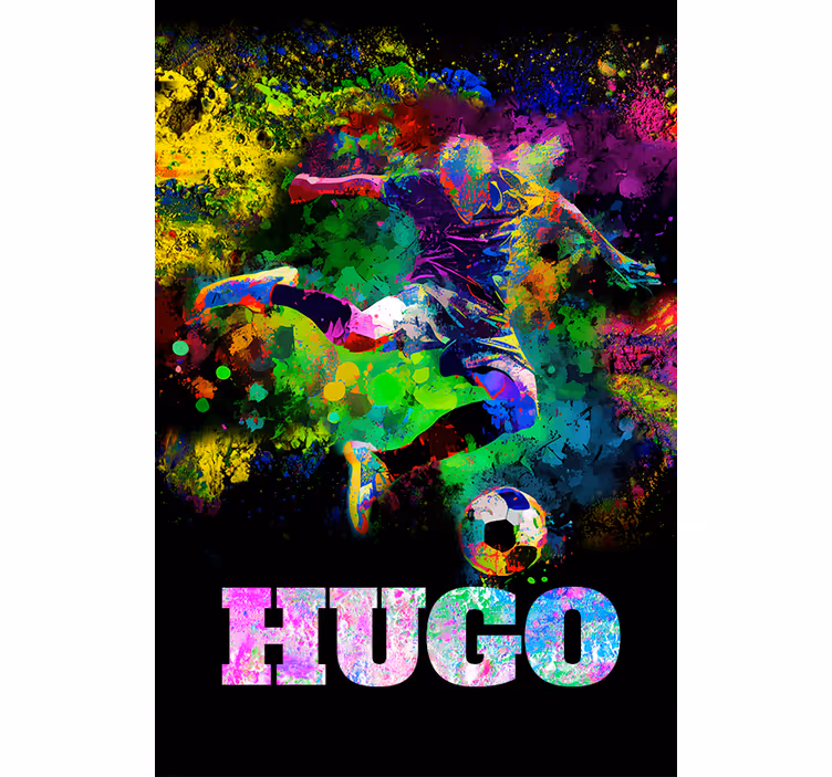 Rollo Fenster Fußball farbenfrohes Design - TenStickers