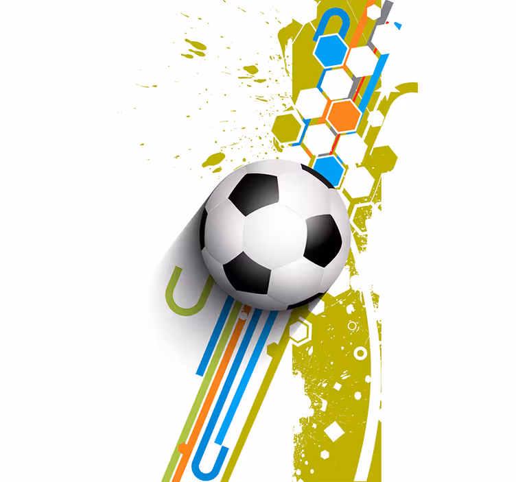 Rollo Fenster Fußball in aktion - TenStickers