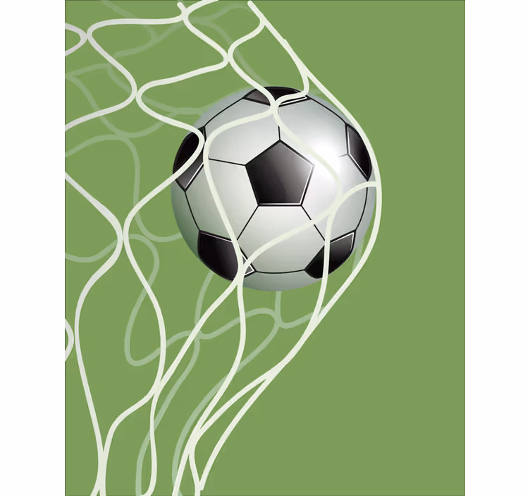 Rollo Fenster Fußball bewegter ball im tor - TenStickers
