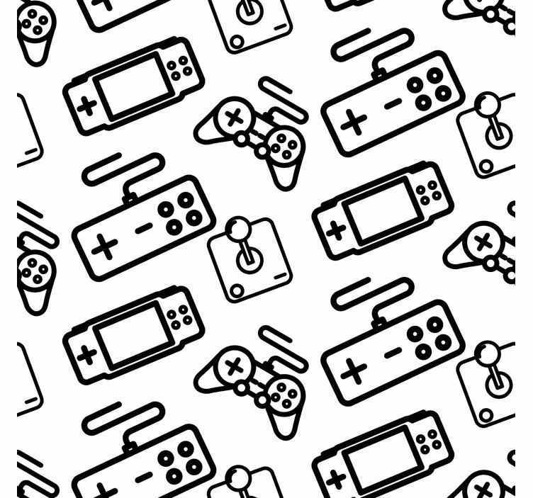 Rollo Fenster Gaming Controller Zeichnungen - TenStickers