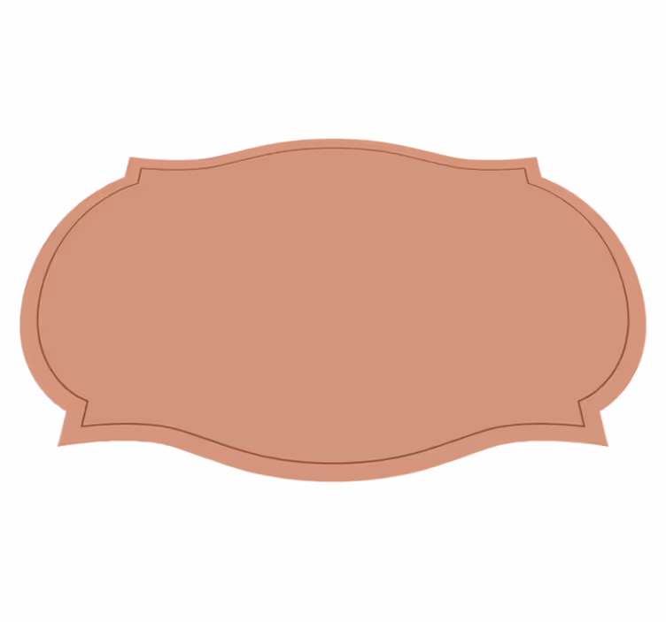 Tischset Etikettenform modern - TenStickers