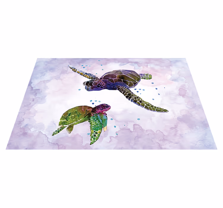 Platzset Tiere Bunte Schildkröten - TenStickers