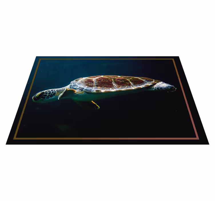 Platzset Meerestier Schwimmende Schildkröte - TenStickers