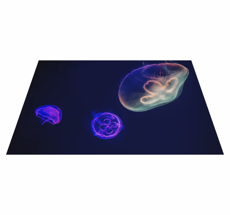 Tischset Fisch Bunte Quallen - TenStickers