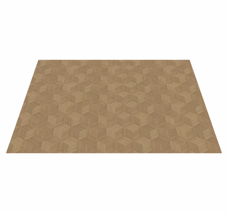 Tischset mit hexagonalem holzdesign - TenStickers