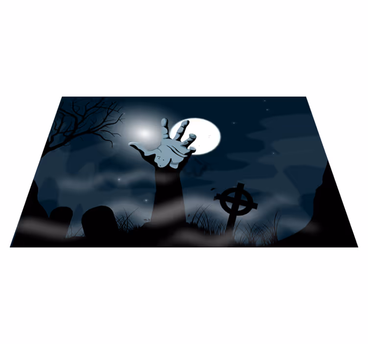 Tischset halloween gruselige friedhofszene - TenStickers