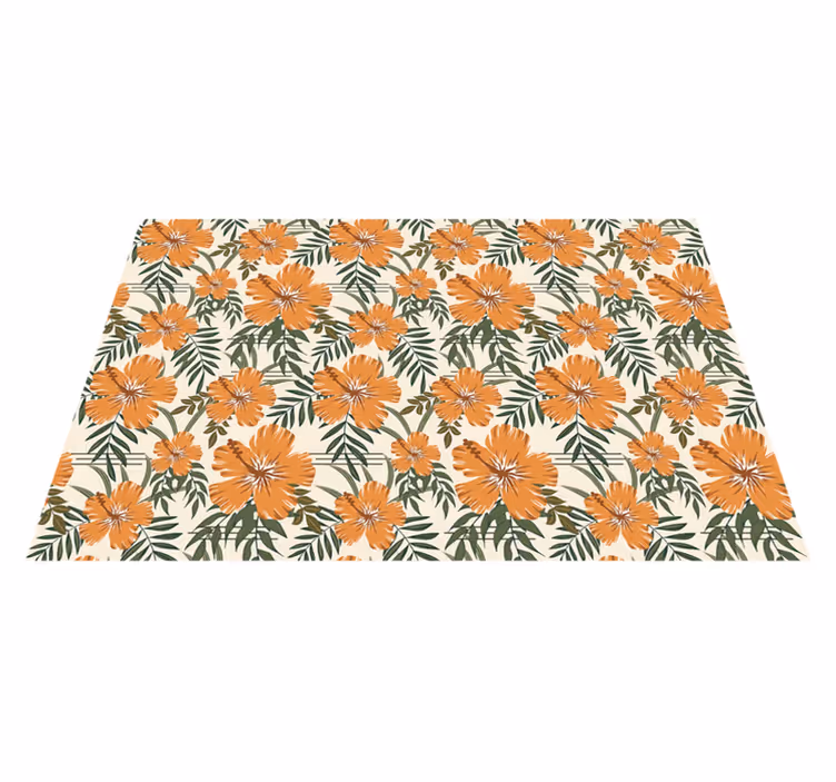 Tischsets originell mit tropischem blumenmuster - TenStickers