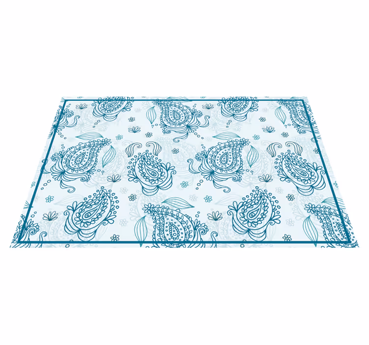 Tischset mit filigranem blumenmuster - TenStickers