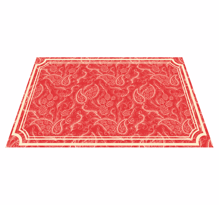 Tischset mit blumeninspiriertem hintergrund - TenStickers