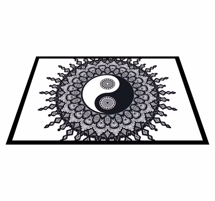 Tischset mit yin yang mandala muster - TenStickers
