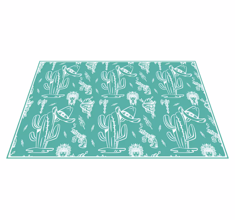 Tischsets originell mit kaktus-muster - TenStickers