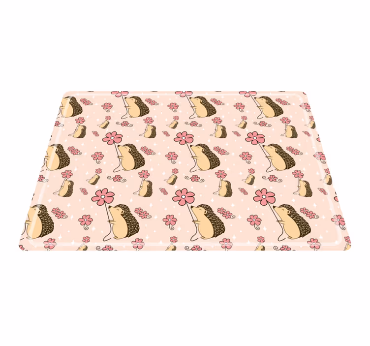 Tischsets originell mit süßem igelmuster - TenStickers
