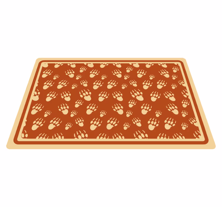 Tischset mit pfotenabdruck-muster - TenStickers
