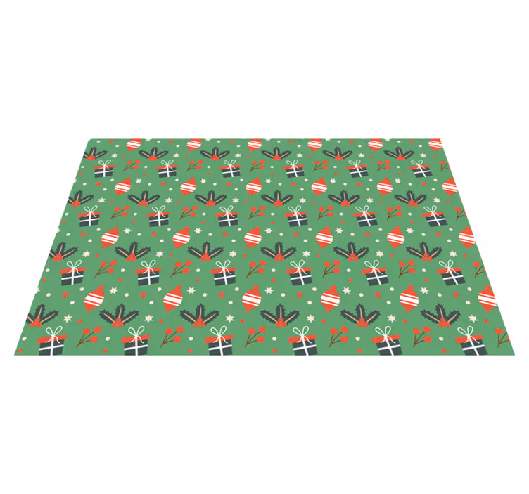 Tischset weihnachten mit festlichem ornamentmuster - TenStickers