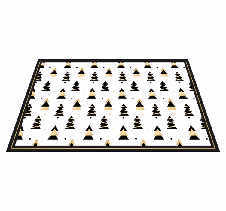 Tischset Weihnachten Weihnachten elegantes baummuster - TenStickers
