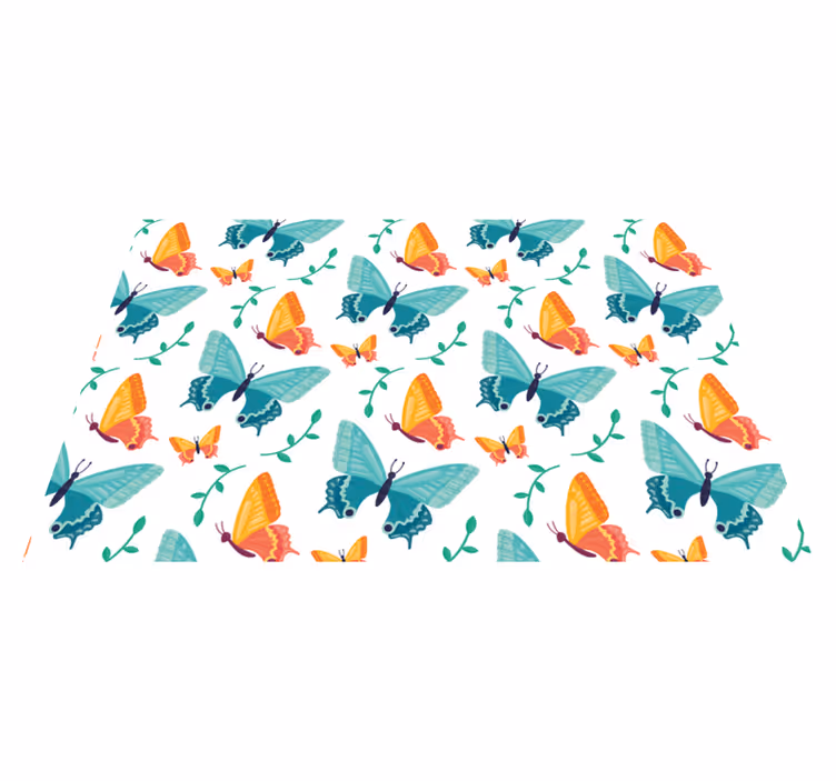 Tischsets originell im bunten schmetterlingsmuster - TenStickers