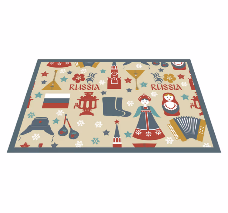Tischsets originell mit kulturellen russischen elementen - TenStickers