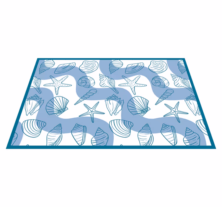 Tischsets originell muschelmuster kollektion - TenStickers