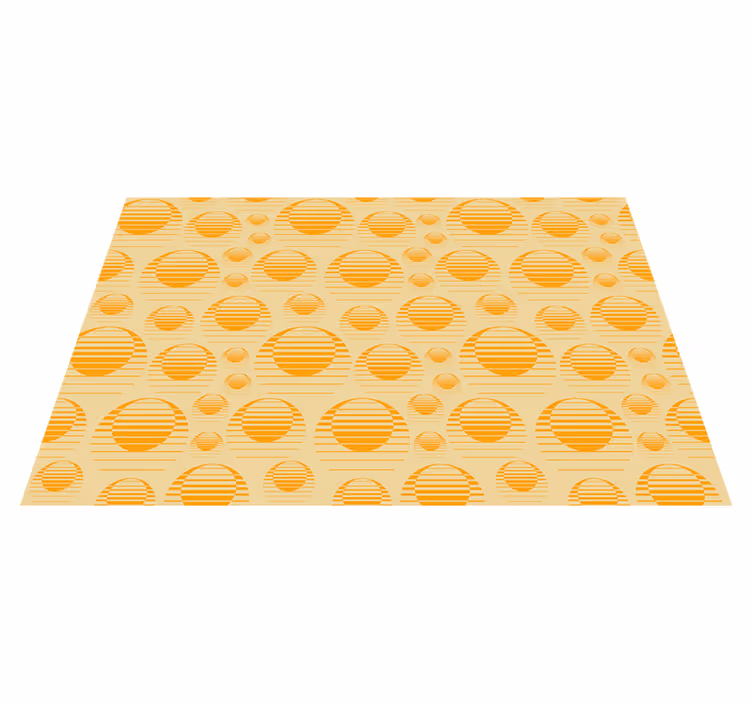 Tischset mit gestreiftem kreisdesign - TenStickers