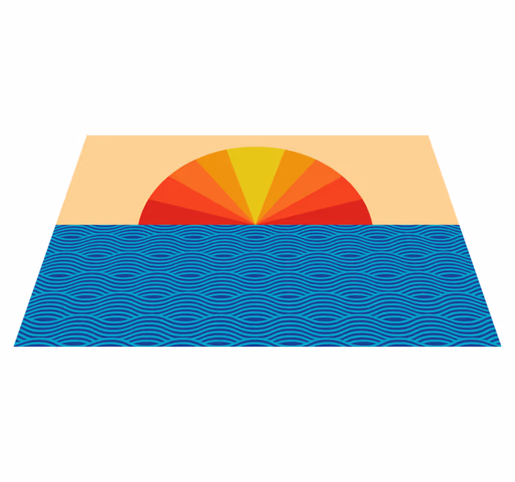 Tischset sonnenaufgang ozeanwellen - TenStickers