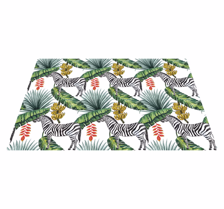 Tischset mit zebralebensmuster - TenStickers