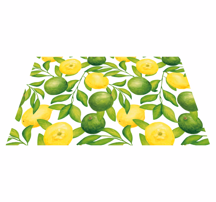 Tischsets originell mit frischem zitrusmuster - TenStickers