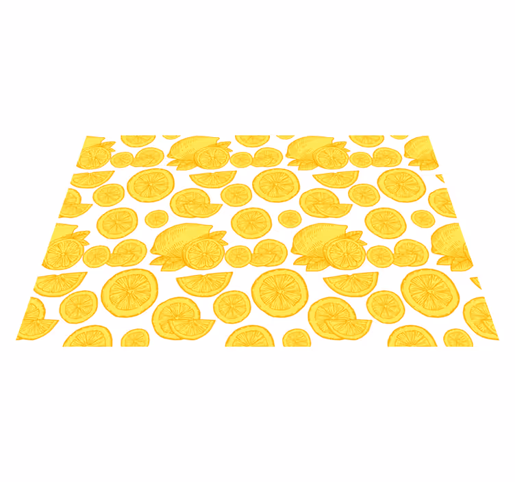 Tischset mit zitronenscheiben-muster - TenStickers