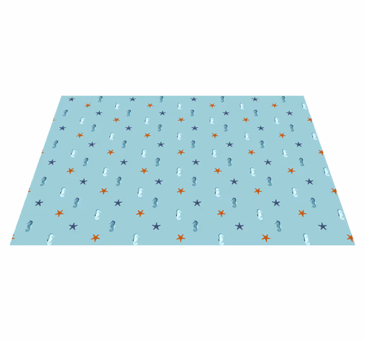 Tischsets originell seepferdchen sternenfisch muster - TenStickers