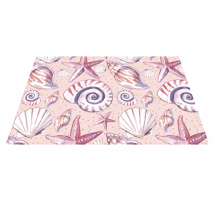 Tischset mit muschelmotiv - TenStickers