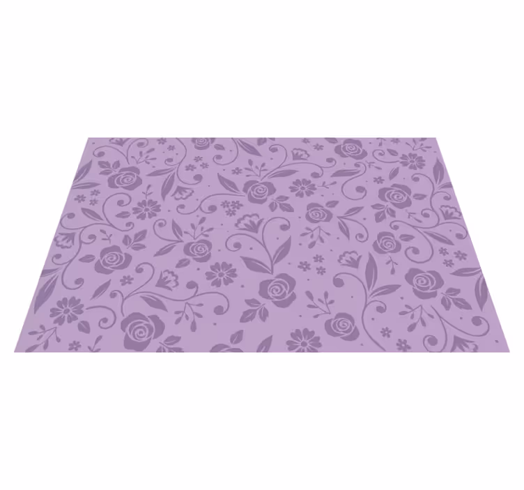 Tischset mit floralem lila muster - TenStickers