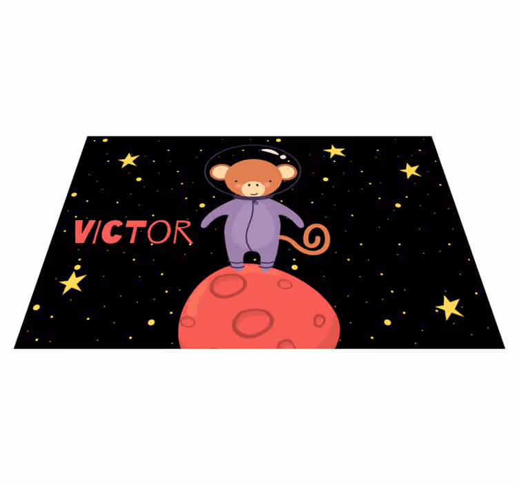 Tischset kinder affen-astronauten abenteuer - TenStickers