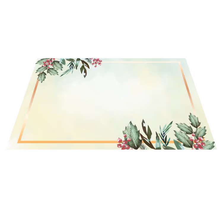 Tischset modern florales minimalistisches design - TenStickers