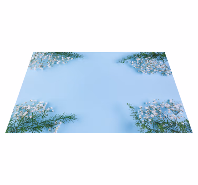 Tischsets originell mit floralem akzent - TenStickers