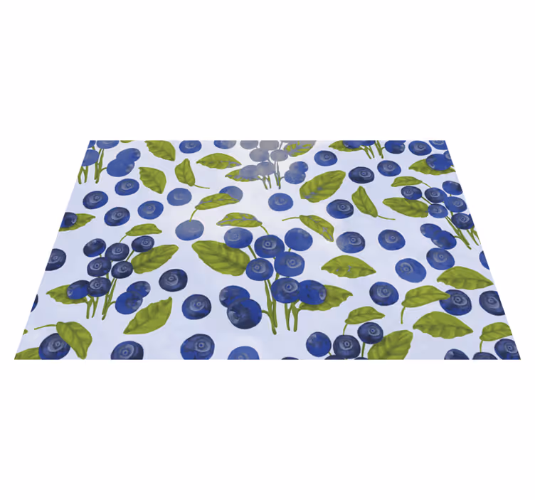 Tischsets originell mit heidelbeerblatt-muster - TenStickers