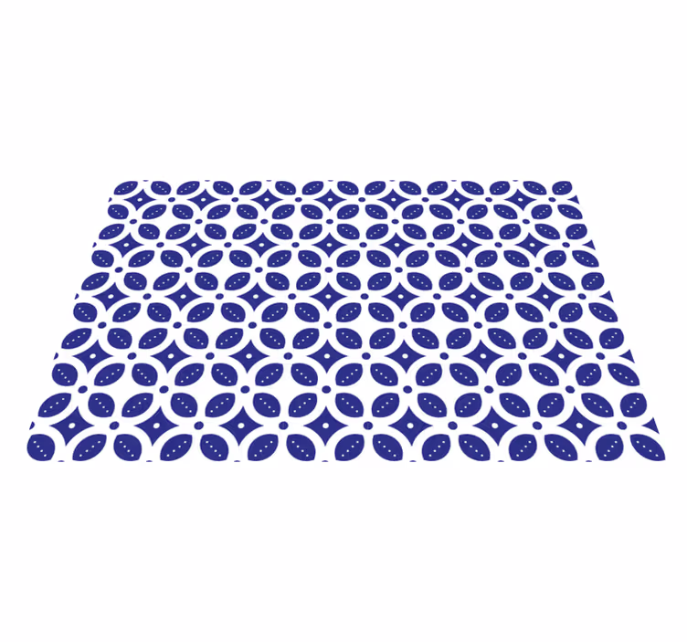Tischset mit geometrischem musterüberlagerung - TenStickers
