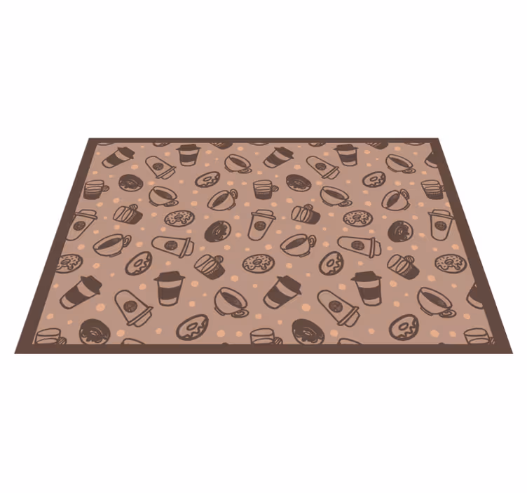 Tischsets originell mit kaffeetassen-muster - TenStickers
