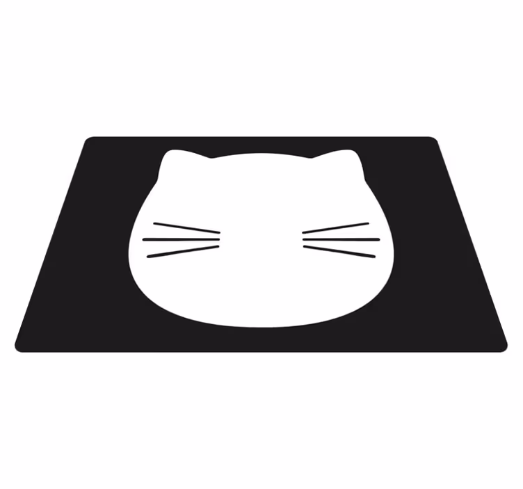 Tischsets originell katzenkopf form - TenStickers