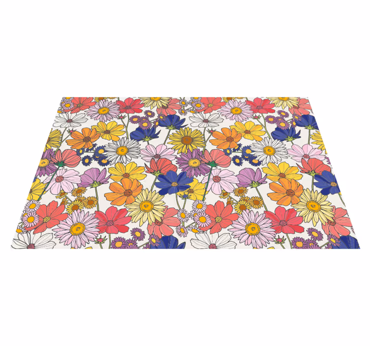 Tischset kinder buntes botanisches arrangement - TenStickers