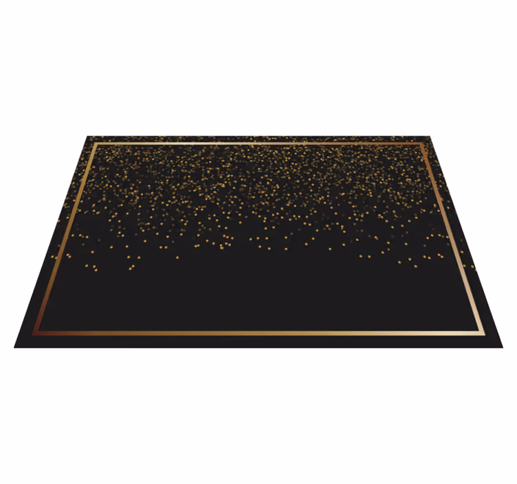 Tischset elegant in elegantem schwarzem glitter - TenStickers