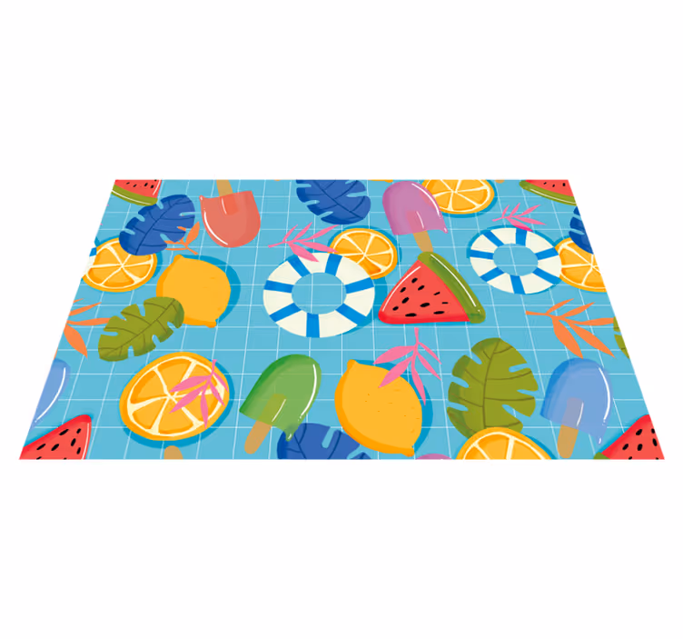 Tischset kinder obst und eiscreme - TenStickers