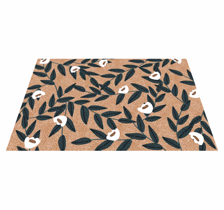 Tischset mit blattmuster tischdecke - TenStickers